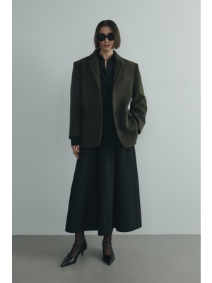 Suud Collection Siyah Camila Kloş Etek