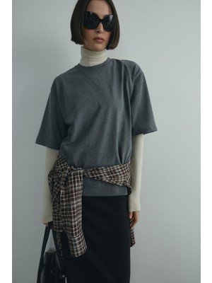 Suud Collection Antrasit Nox Oversize Tişört