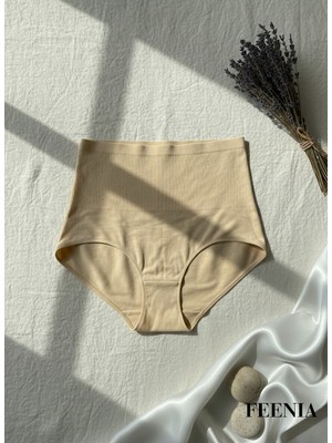 Corsely Yüksek Bel Dikişsiz Toparlayıcı Kaymaz Slip Yarım Korse