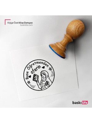 Baskı Life Kişiye Özel Kitap Damgası Kitap Mührü Kaşe Kitap Mühür Özel Damga 273