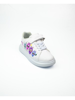 Babalı 044 Sammix Beyaz Kız Çocuk Sneaker