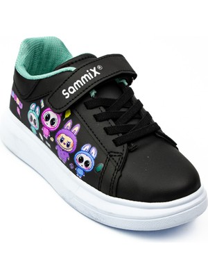 Babalı 044 Sammix Siyah Kız Çocuk Sneaker