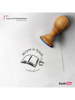 Baskı Life Kişiye Özel Kitap Damgası Kitap Mührü Kaşe Kitap Mühür Özel Damga 345
