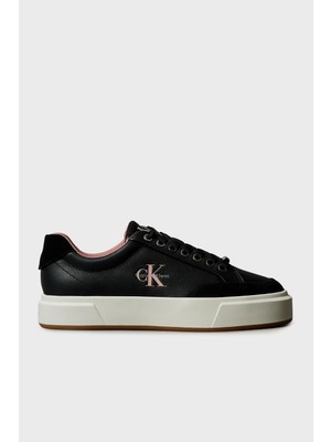 Calvin Klein Deri Süet Detaylı Sneaker Ayakkabı YW0YW0202301G Bayan Ayakkabı YW0YW02023 01G