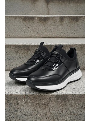 Lugmo Hakiki Deri Ayakkabı Siyah Termo Hafif Taban Erkek Kullanıma Uygun Kaliteli Tasarım