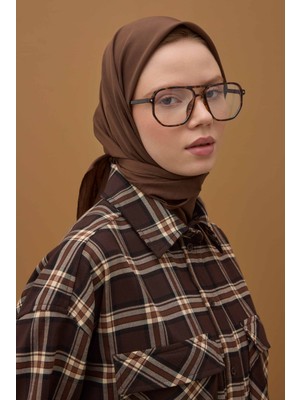HE-QA Soft Kraş Eşarp Kahve
