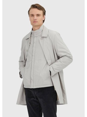 Ramsey Kum Regular Fit Gömlek Yaka Casual Dokuma Pardösü