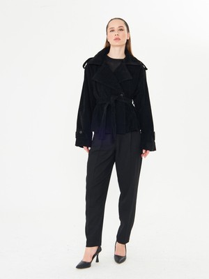 La Pante Kısa Önden Bağlamalı Trenckot