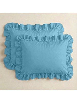 Sabia %100 Pamuk Soft Touch 50X60 cm Fırfırlı Yastık Kılıfı Seti