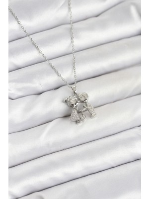 Marsilyan 316L Çelik Zincir Gümüş Renk Erkek Kız Model Kadın Kolye