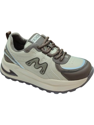 Hugo Viana BDLZ2002 Kadın Bej-Kahve (36-40) Günlük Spor Ayakkabı