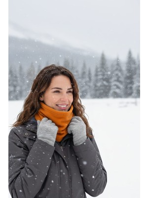 Eleven Markets Kadın Polar Boyunluk Bere Turuncu Polar Boyunluk