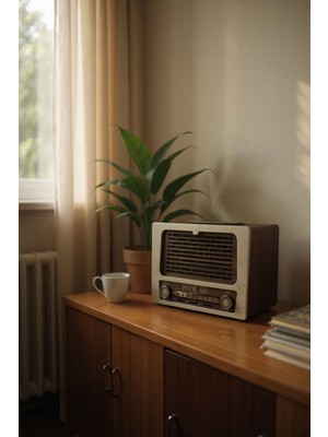 Frefly Store Tip Box Bahşiş Kutusu Nostaljik Radyo Görünümlü
