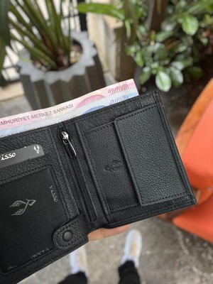 Visso 111 Deri Isme Özel Bozuk Para Cepli Cüzdan