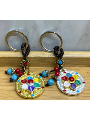 Metal Lotus Tılsımlı Şans Anahtarlık  SARVONA-T678U54
