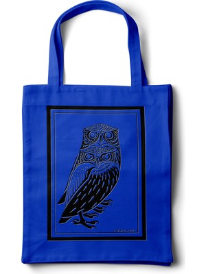 Inkd Sanatsal Bez Çanta – Julie De Graag "two Owls" Tasarım - 35X40