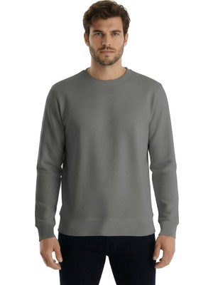 goffra Erkek Focus Esnek Kumaş Yumuşak Dokulu Günlük Sweatshirt Yeşil M401-R0342-02
