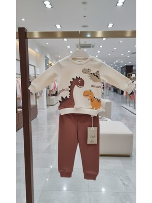 Kidzes %100 Pamuk Figürlü Erkek Bebek 2'li Takım