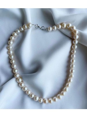 Taşmir Sertifikalı Gerçek 9-10 mm Inci Kolye AAA Kalite