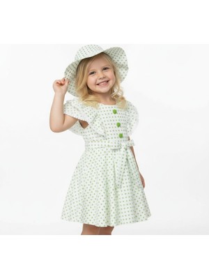 Seabubbles Şapkalı Puantiyeli Kız Çocuk Elbise