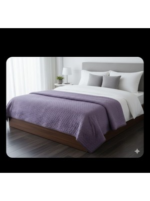 2ADET FERMUARLI YASTIK ALEZ YEDİYELİ Yatak Örtüsü/pike Çok Amaçlı Kullanım Tek ve Battal Ebatlar 160 x 220 cm ve 230X 250CM  Tek Parça