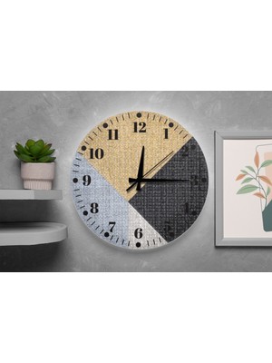 M&H Quality Modern Desenli Duvar Saati – Sessiz Akar Mekanizma, Şık Dekoratif Tasarım