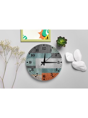 M&H Quality Modern Desenli Duvar Saati – Sessiz Akar Mekanizma, Şık Dekoratif Tasarım