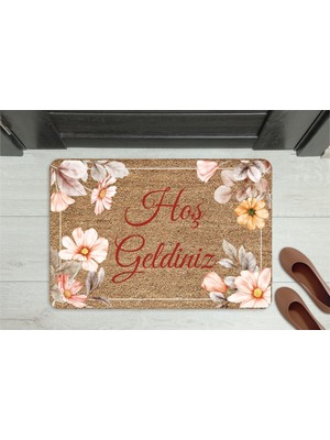 M&H Quality Çok Renkli Dekoratif Çok Amaçlı Iç ve Dış Kapı Önü Paspası