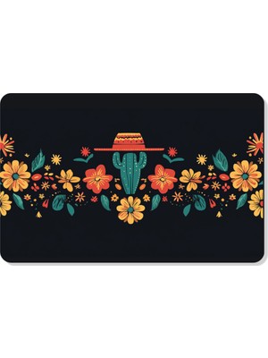 M&H Quality Dijital Baskılı Hoş Geldiniz Yazılır Desenli Dekoratif Dış Kapı Önü ve Iç Mekan Paspası Yıkanabilir