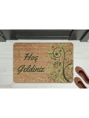 M&H Quality Home Hoşgeldiniz Dekoratif Çok Amaçlı Iç ve Dış Kapı Paspası
