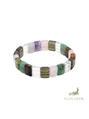 Çakra Bileklik Rolex Modeli – 7 Çakra Doğal Taş Bileklik, Enerji Dengeleyici Şifa Taşı, El Yapımı Unisex Takı