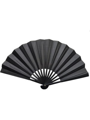 Pazarcan Plastik Kumaş Yelpaze 12'li Siyah