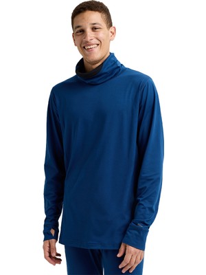 Burton Midweight Base Long Neck Shirt Erkek Mavi Içlik Üst