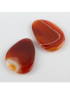 SHC4200 Özel Kesim Doğaltaş Plaka Akik Kolye Ucu