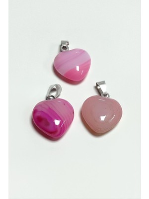 SHC4200 Akik Kalpli Doğaltaş Kolye Ucu Küçük 1,5 cm