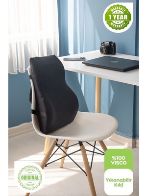 Viscomina Ortopedik Bel Yastığı %100 Visco Destek Minder Standart Ebat Renkli Yıkanabilir Dış Kılıf