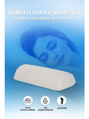 Viscomina Çok Amaçlı Ortopedik Horlama Yastığı Boyun ve Sırt Destekli Uyku Yastığı 50X18