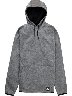 Burton Crown Weatherproof Pullover Fleece Erkek Gri Sweatshirt