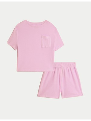 Marks & Spencer Pamuk Karışımlı Waffle Pijama (12 Ay-16 Yaş)