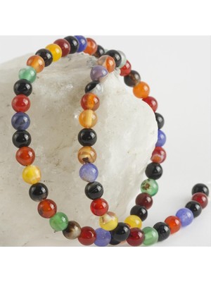 SHC4200 6 mm Parlak Karışık Akik Taşı