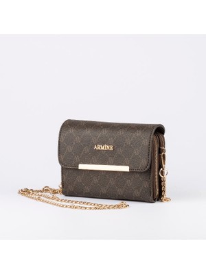 Armine Bayan Çanta 381 Kahve Noktalı