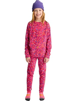 Burton Fleece Base Layer Set Unisex Çocuk Pembe Içlik Set