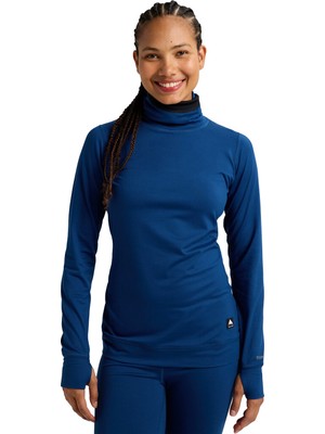 Burton Midweight Long Neck Kadın Mavi Içlik Üst