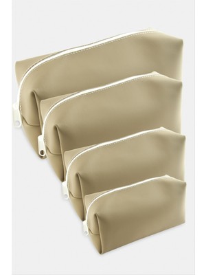 SHC4200 4 Adet El Tutmalı Makyaj Çantası