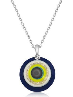 Erseyy 925 Ayar Gümüş 100 Dilde Seni Seviyorum Nazar Kolye