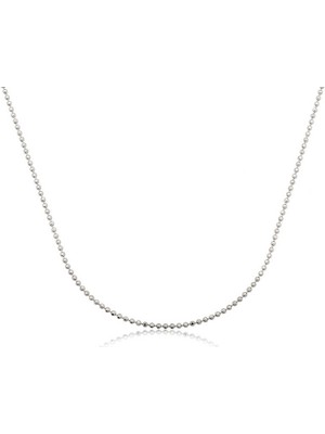 Erseyy 925 Ayar Gümüş Küçük Top Zincir