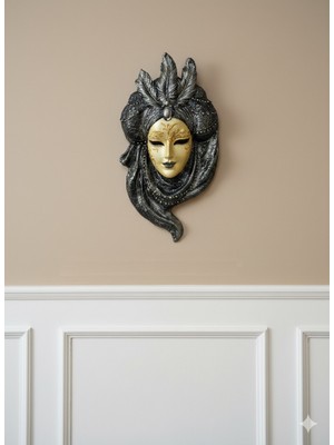 Merya Taş Tozu Venedik  Maske Duvar Süsü
