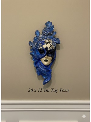 Merya Taştozu Venedik Maske Duvar Süsü