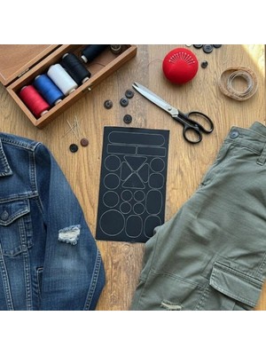Aspata Store Buğz Siyah Yapışkanlı Yama Tamir Bantları