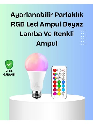 Aspata Store Buğz Rgbw Teknolojili Akıllı LED Ampul, Zamanlayıcılı
